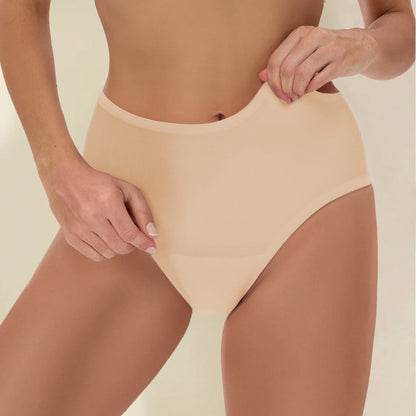 NEW: Seamless Leakproof High Waisted (Heavy Absorbency Beige 5-Pack)