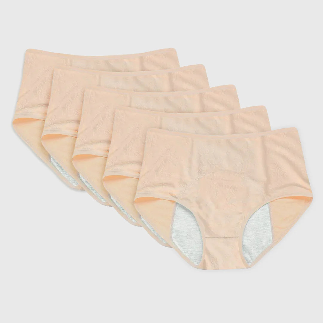 Floral Leakproof Underwear (Beige Bundles)